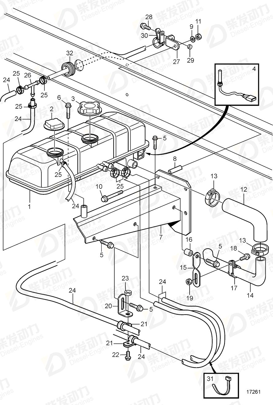 volvo penta Spacer sleeve 858391 Drawing volvo penta Spacer sleeve 858391 Drawing